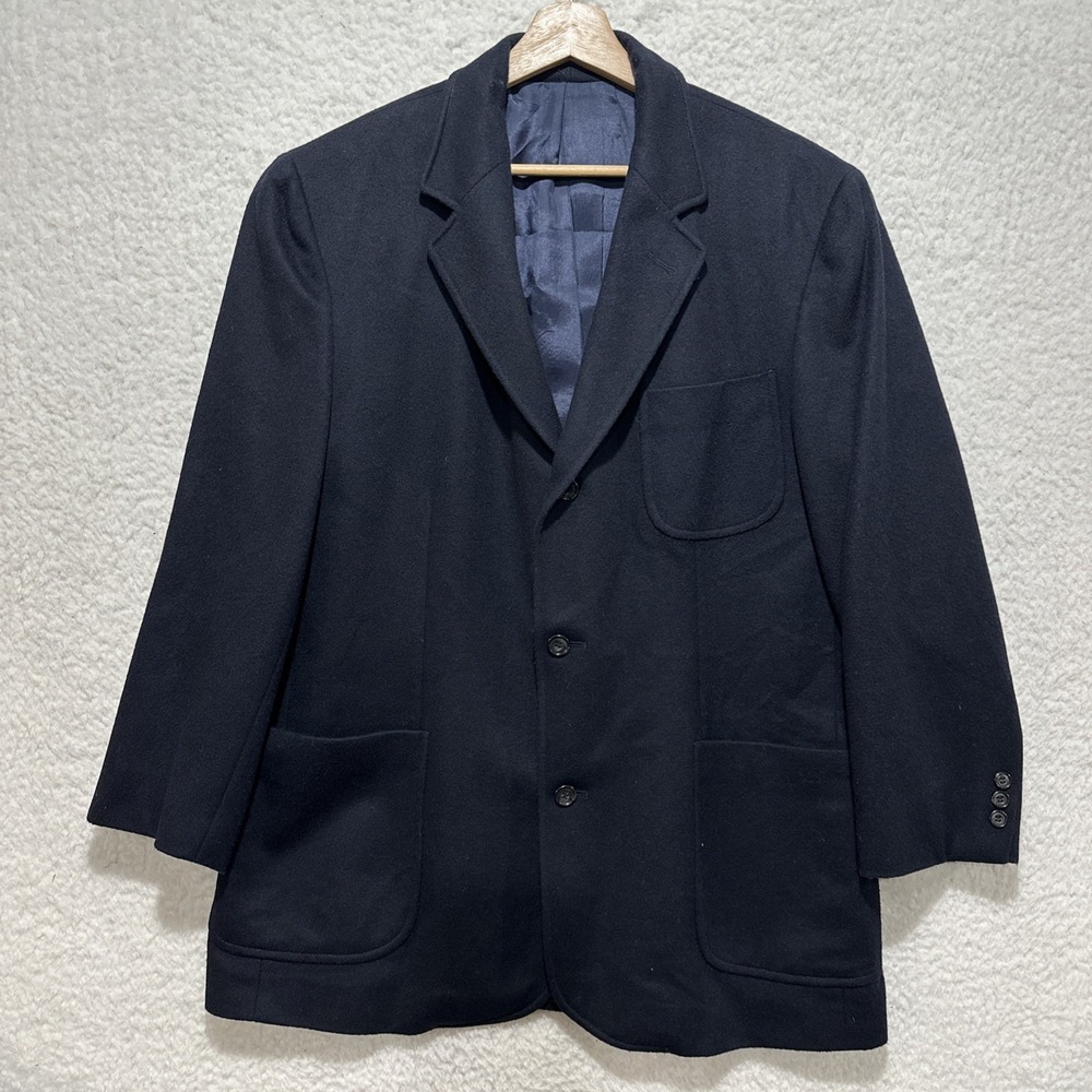 Tommy Hilfiger Men's‎ Navy Blue Wool Blend Blazer Jacket Size M